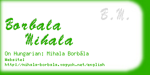 borbala mihala business card